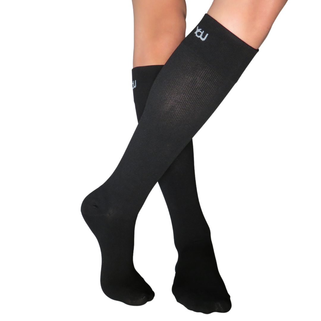 YoU® Black Knee High • 30-40 mmHg