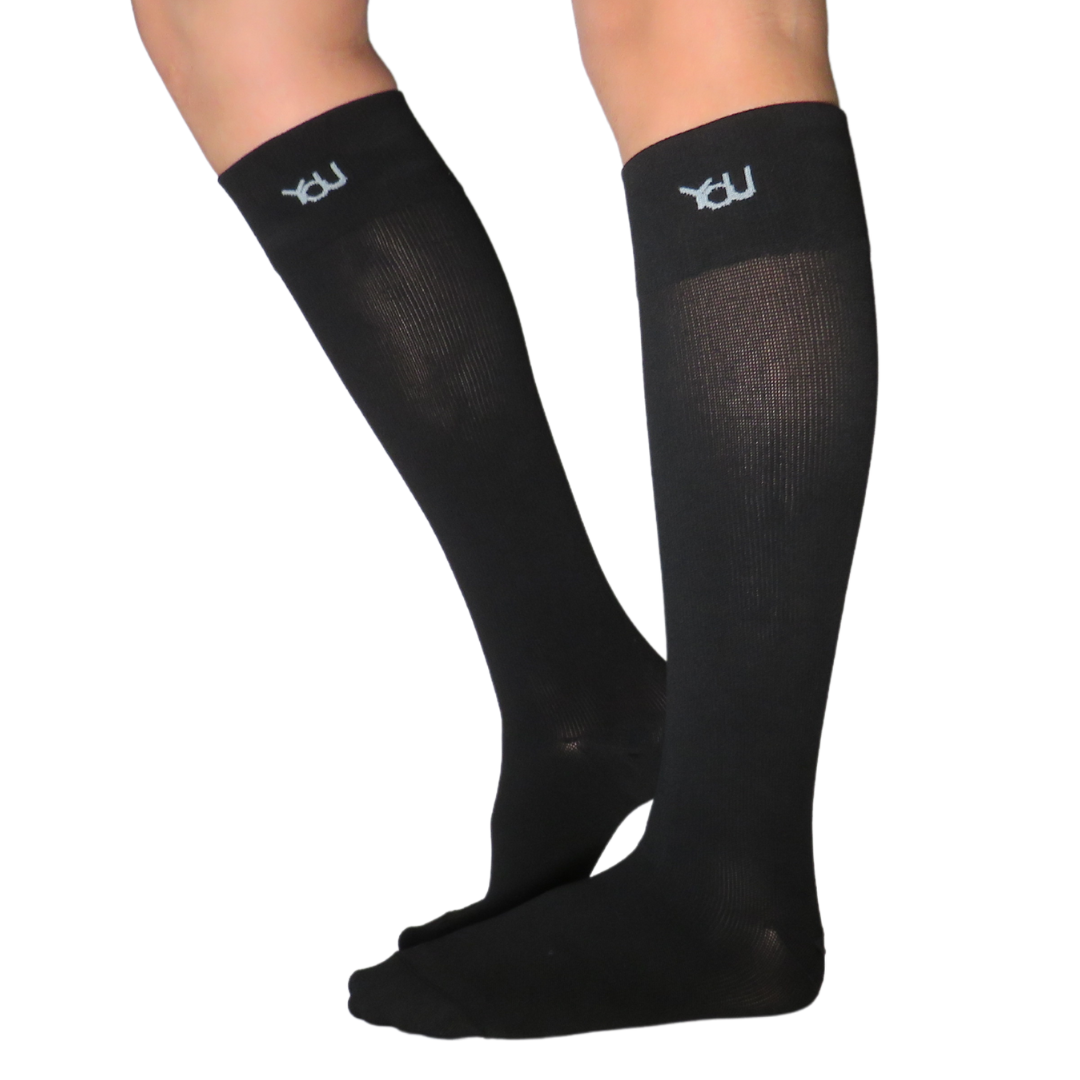 YoU® Black Knee High • 30-40 mmHg