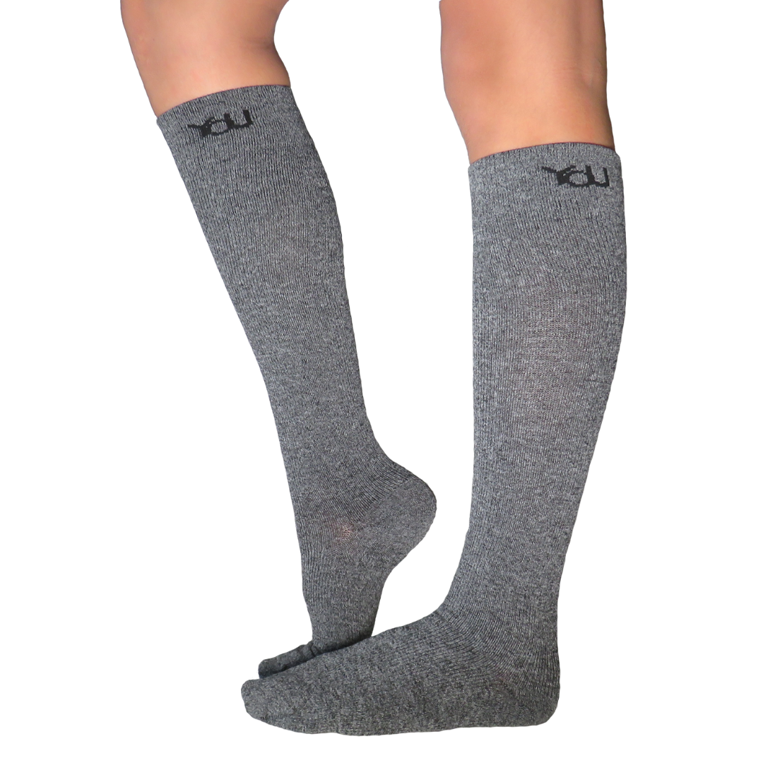 YoU® Grey Marl Knee High • 20-30 mmHg