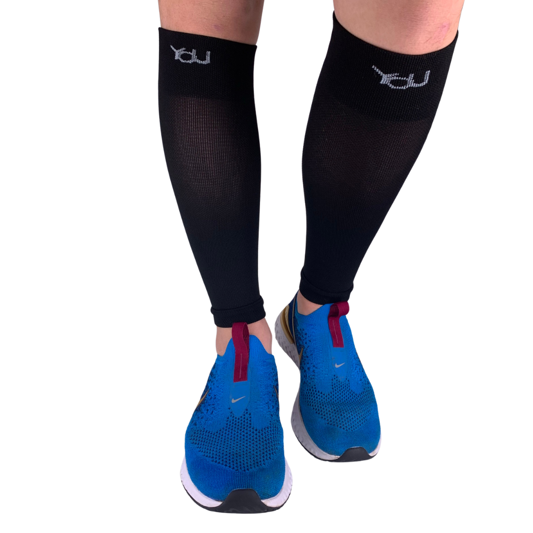 YoU® Black Bamboo Leg Compression Sleeves