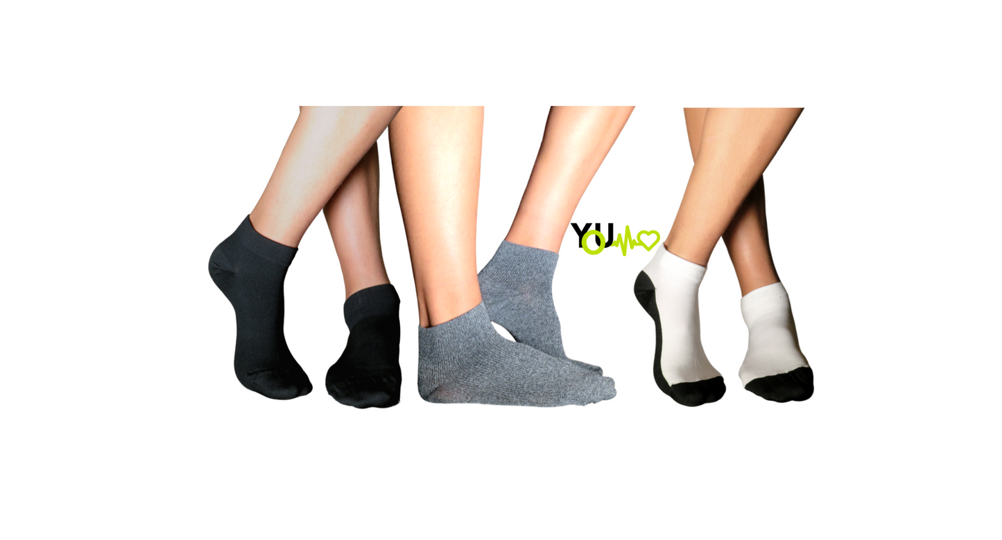 YoU® 3 pairs Ankle Socks • 20-30 mmHg