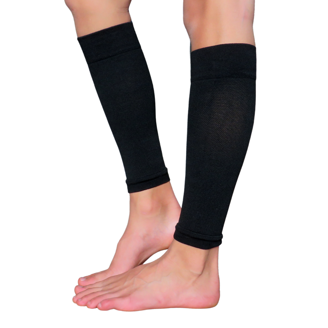 YoU® Black Bamboo Leg Compression Sleeves