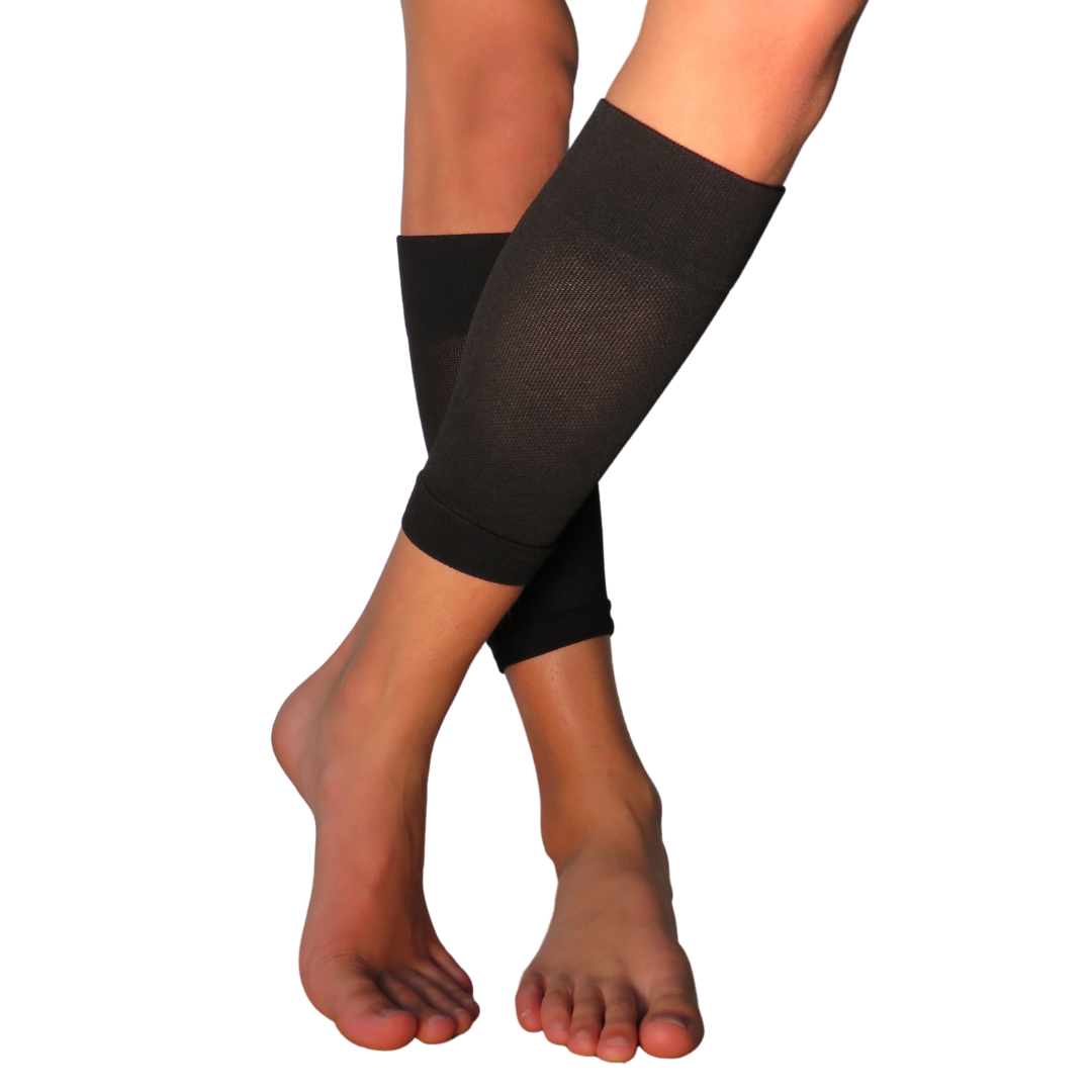 YoU® Black Bamboo Crop Calf Sleeves