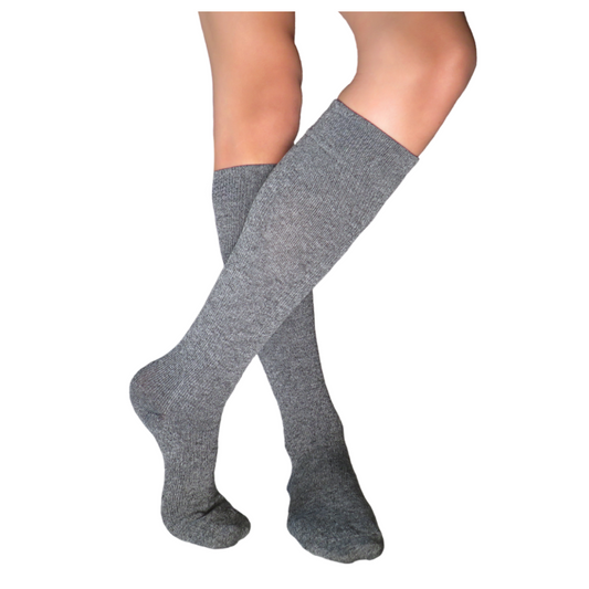 YoU® Grey Marl CUSHION Knee High • 15-20 mmHg ✈