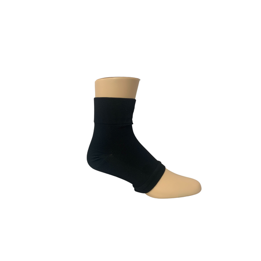 YoU® Black Open Toe Quarter Compression Socks