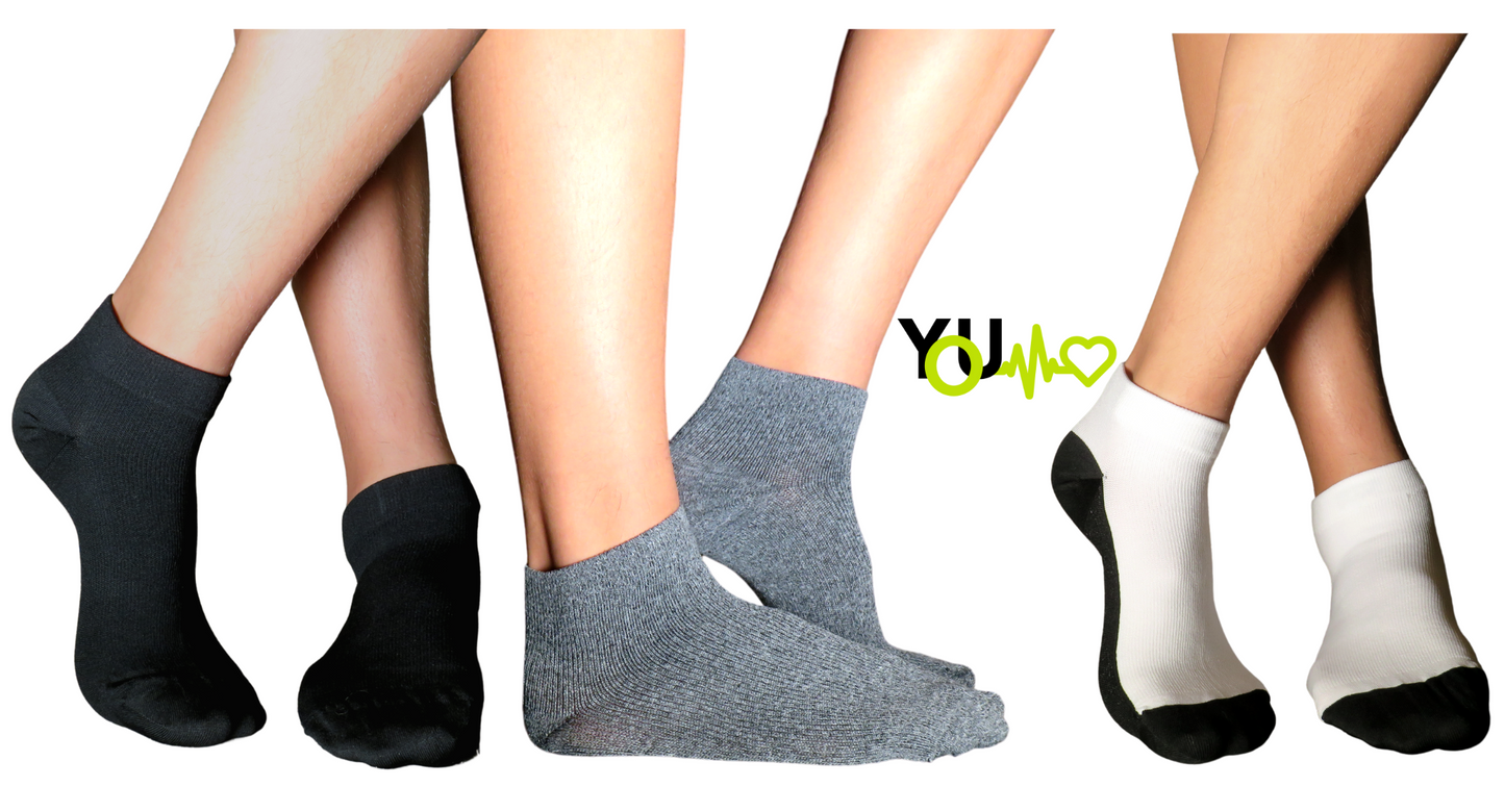 YoU® 3 pairs Ankle Socks • 20-30 mmHg