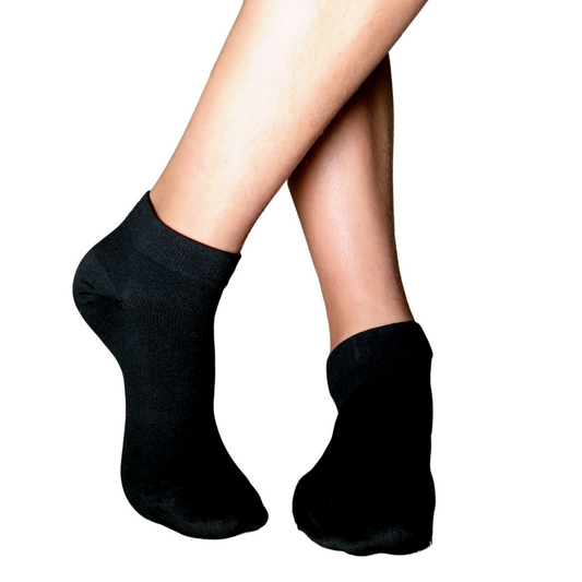 YoU® Black Ankle Compression Socks • Pack of 3 Pairs