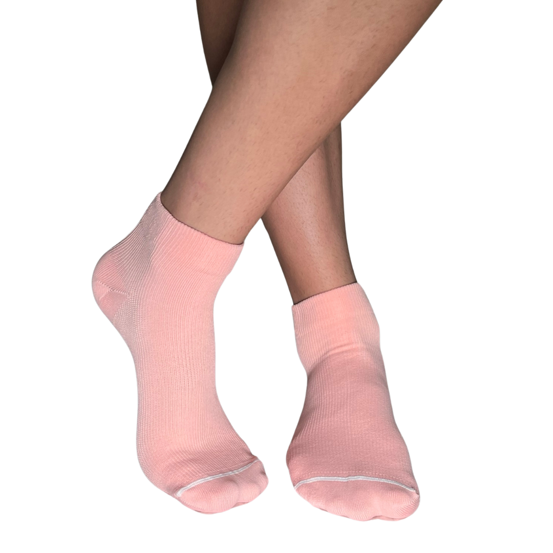 YoU® Pink Tulip Ankle Compression Socks