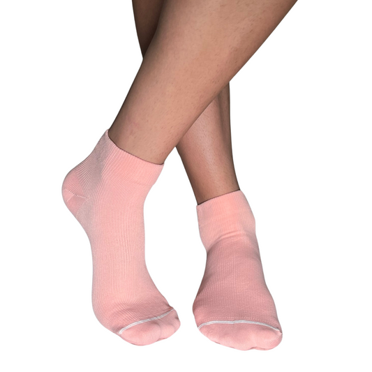 YoU® Pink Tulip Ankle Compression Socks